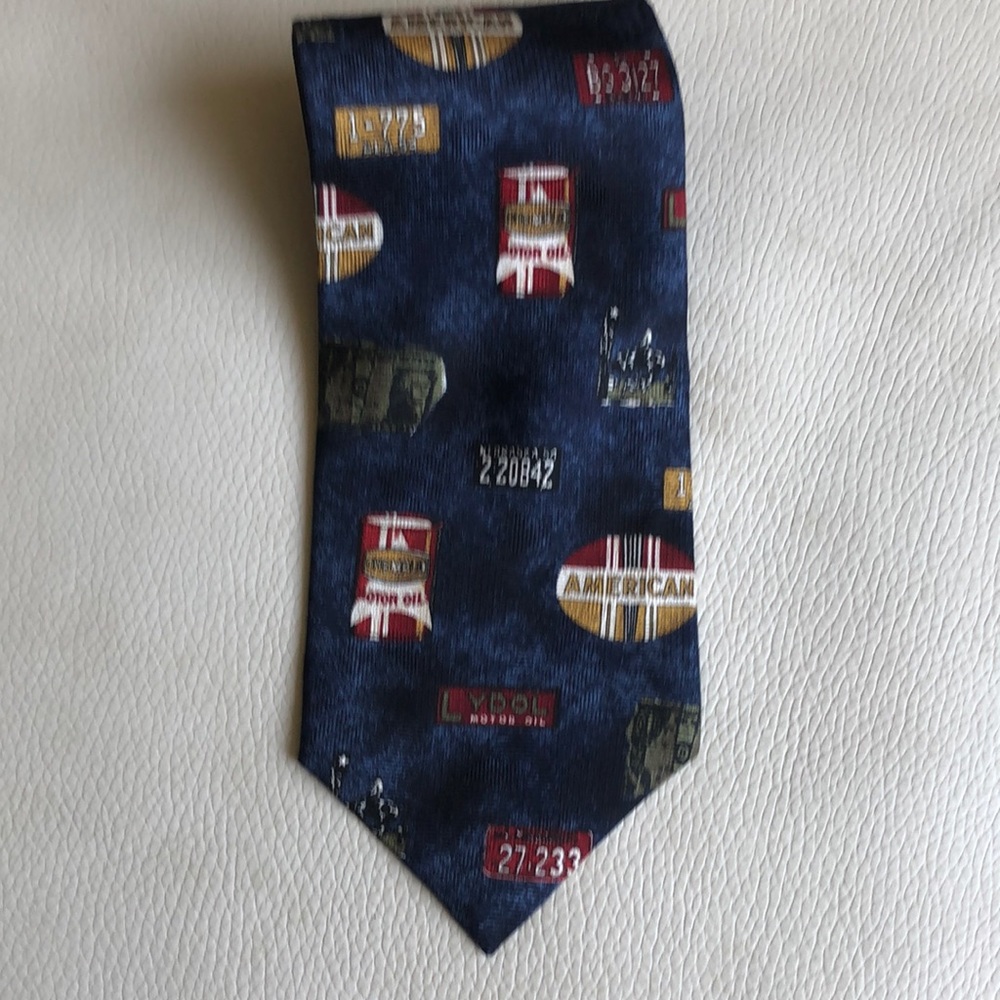 Structure mens silk navy tie